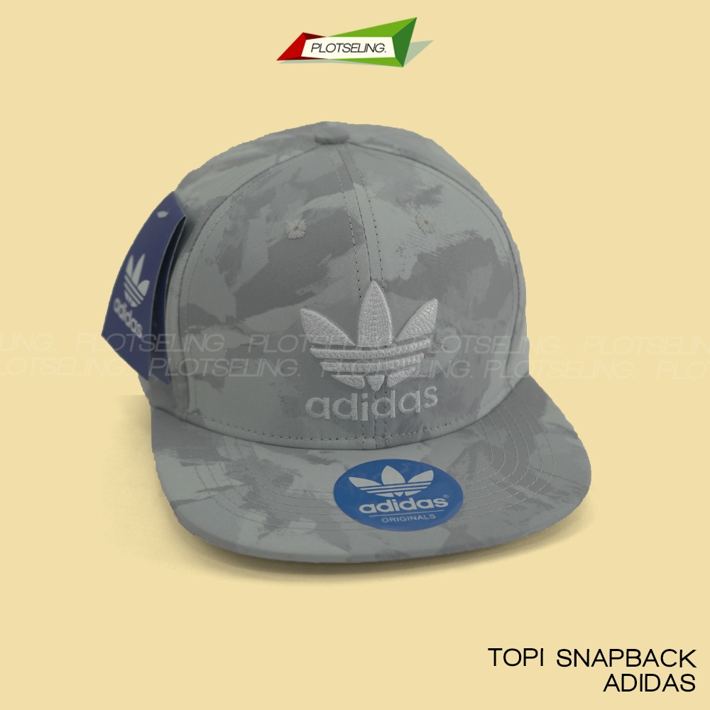 Topi Snapback ADIDAS Grey Camo Baseball Cap Distro Pria Wanita Premium Grade Unisex