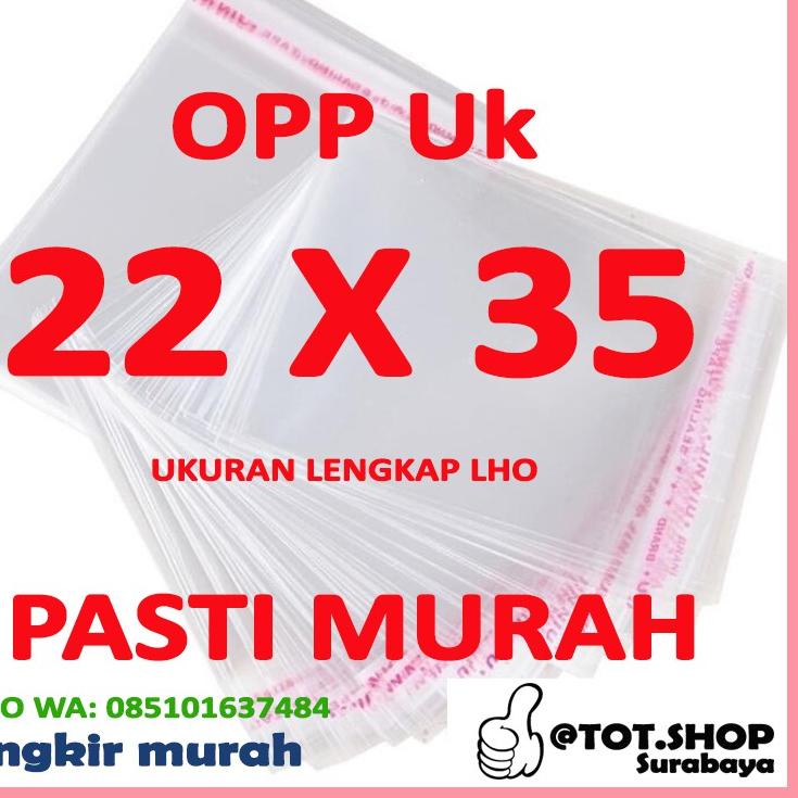 

ー OPP LEM PLASTIK KACA 22 X 35 Kaos,, Baju, Celana, Jaket (Isi 100 Lembar) ヴ