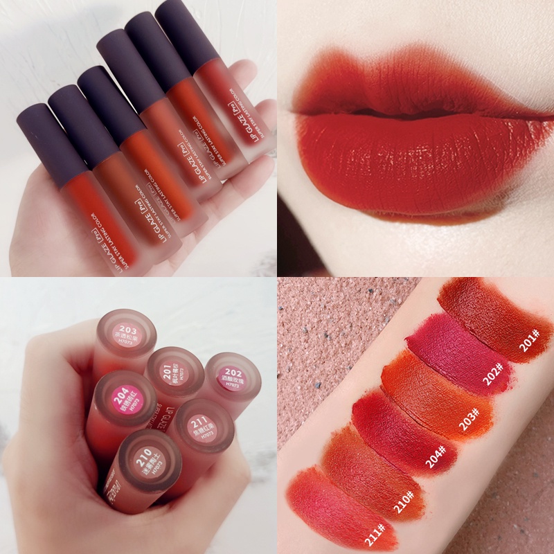 Lip Tint Pro Lipstik Mate Velvet Hengfang Longlasting Lipstik Velvet