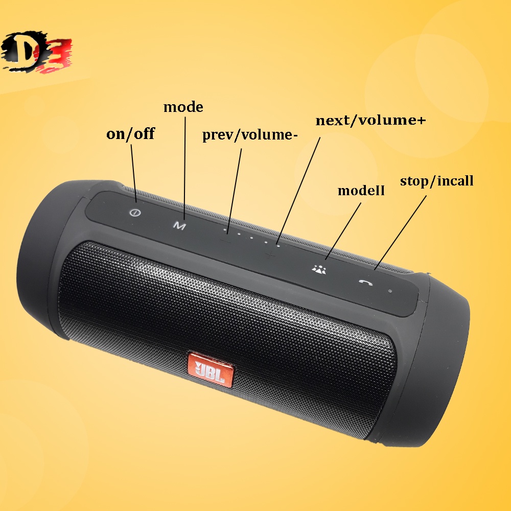 [ ✅ TERBARU 2023 ] Musik Bok Bluetooth JBL charge2+powerbank multipungsi / speaker bluetooth suara ngebass MP3 USB RADIO