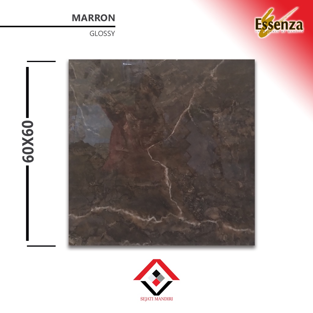 granit 60x60 - motif marmer - essenza marron