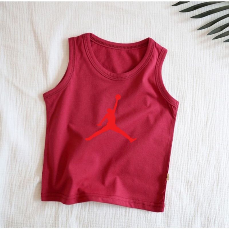 Singlet Anak Usia 2 sampai 10 Tahun MCHL Jdn Merah Kaos Anak Singlet Anak Cowok Cewek Tanktop Anak Laki Kaos Dalam Anak Anak