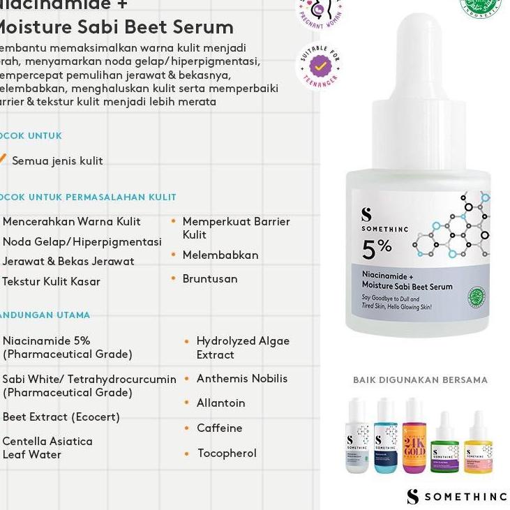 [PRODUK 7EPOJ] [ Ready ] SOMETHINC Niacinamide Moisture Beet Serum / Sabi Beet Serum Z9R