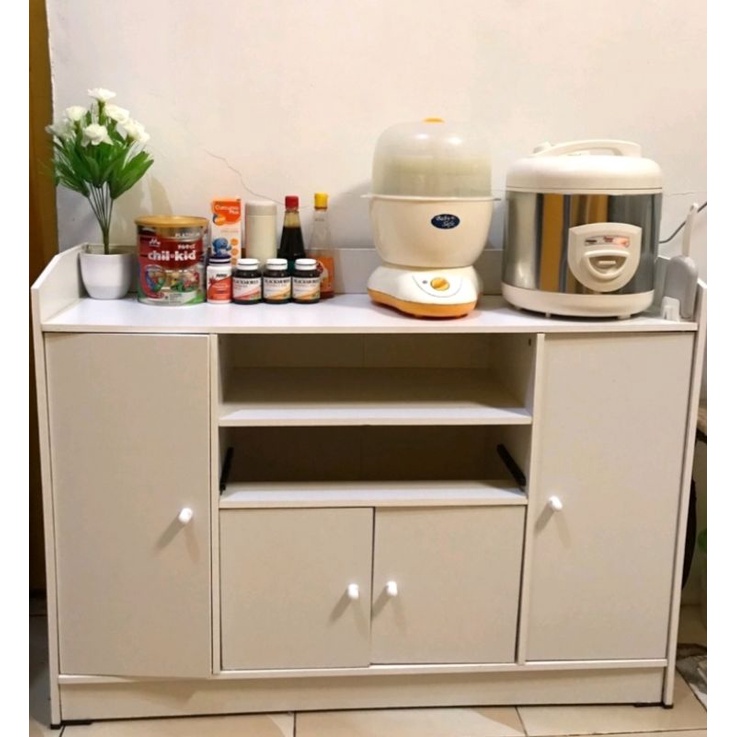 Buffet Dapur Meja Rak serbaguna Rak dapur modern Meja dapur Aesthetic