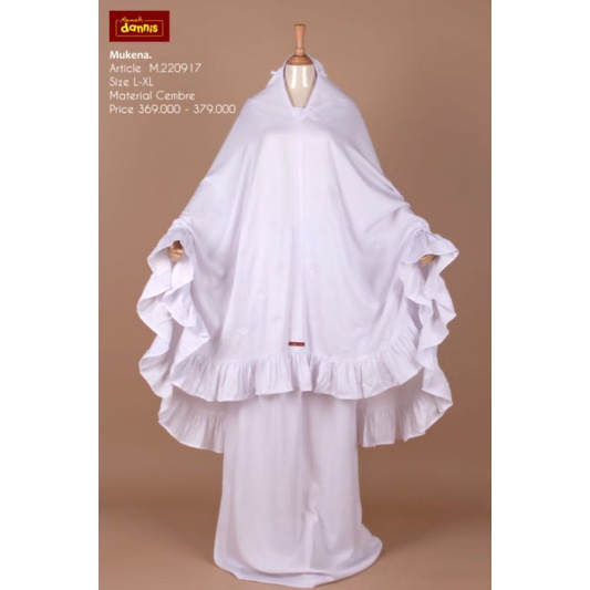 MUKENA DANNIS POTONGAN WARNA PUTIH M220917