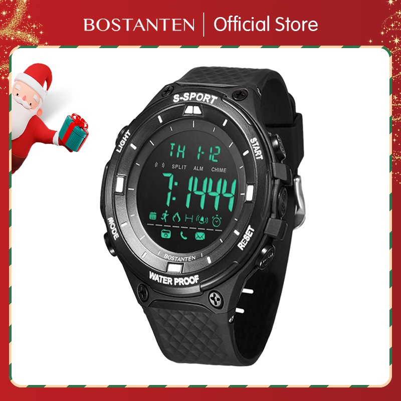 Original Bostanten Resmi 4693k LED Display Digital Military Sports Watches Stopwatch Jam Tangan Pria