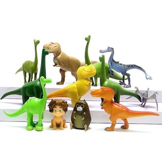 { OMG } Dinosaurus Figure Set 12 PCS Pajangan Hiasan Toppers Set Mainan Anak Dinosaurus