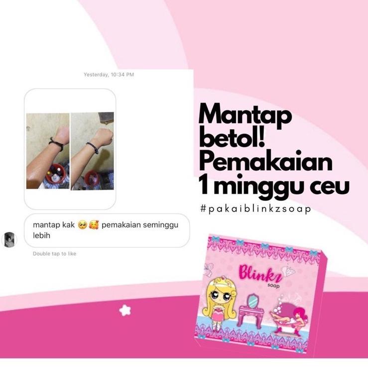 Pasti Tertarik--[FREE GIFT] BLINKZ SOAP BPOM READY STOCK SABUN BLINKZ BLINK
