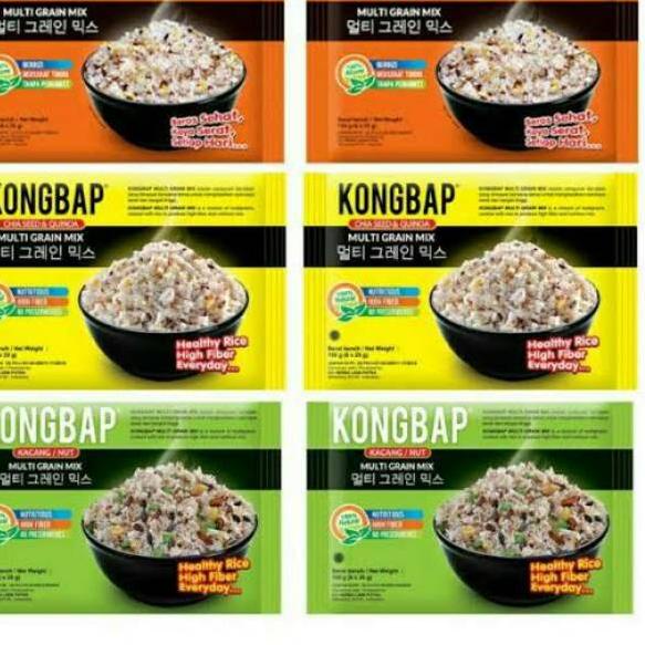 

[KODE PRODUK K0AJU8546] Kongbab Multigrain Kongbap Multigrain Mix - 6 Sachet x 25grams