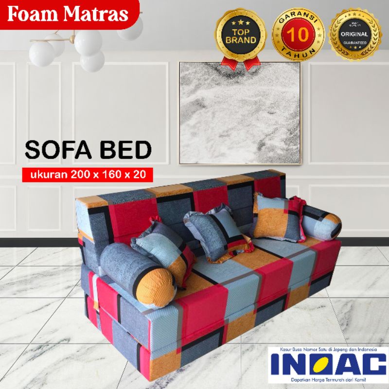 Jual INOAC Sofa Bed D23 Ukuran 200x160x20 Shopee Indonesia