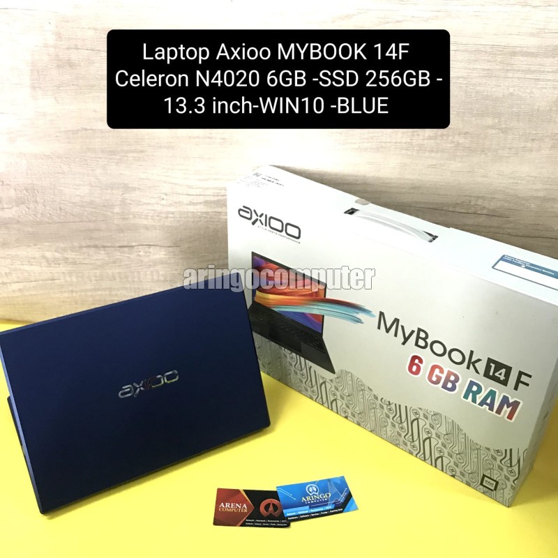 Laptop Axioo MYBOOK 14F Celeron N4020 6GB -SSD 256GB -13.3 inch-WIN10 -BLUE