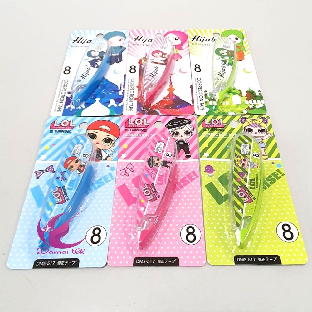 

Correction Tape 8mtr DAIMARSE DMS-517 LOL / DMS-518 HIJAB