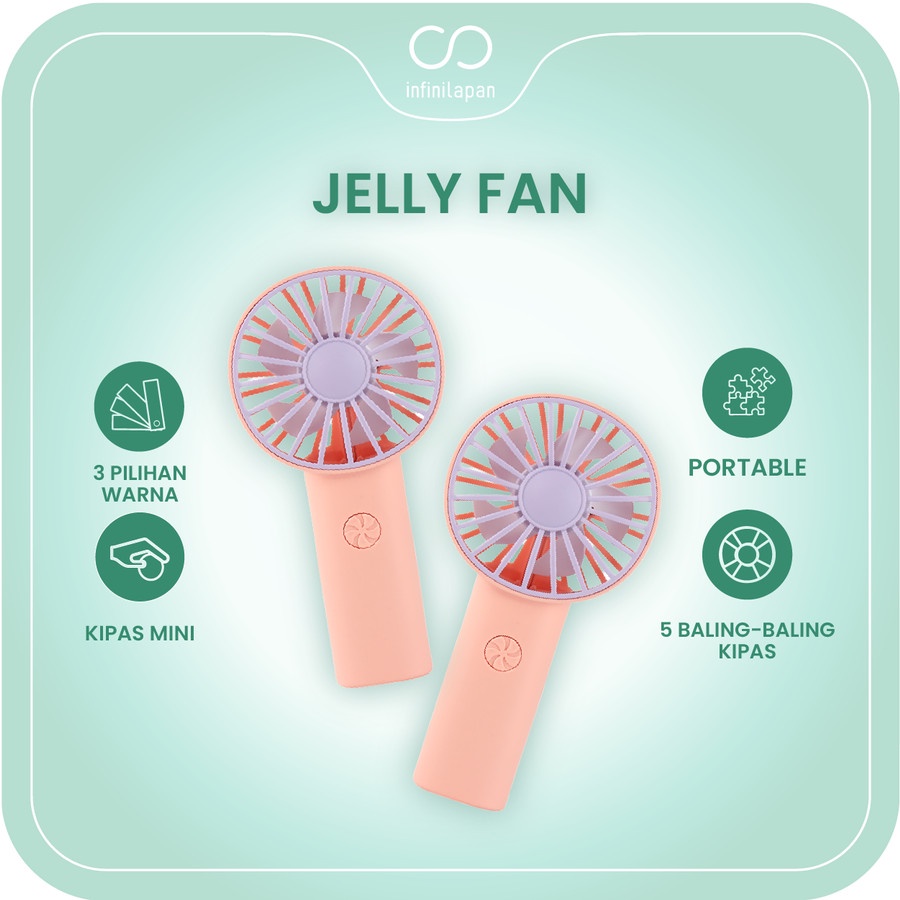 Kipas Angin Mini Portable Kipas Tangan Genggam Rechargeable USB Fan