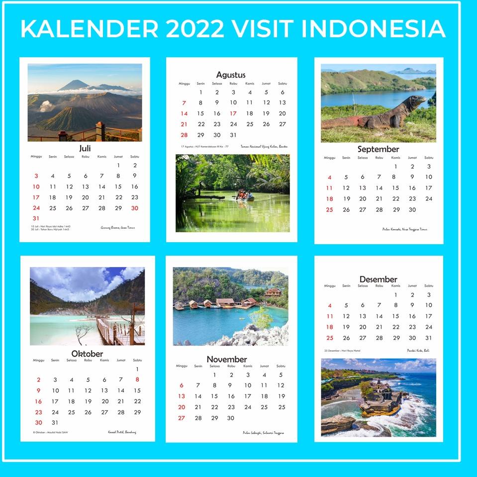 

(C-O2O-✪) KALENDER MEJA 2023 VISIT INDONESIA (BISA CUSTOM FOTO) top produk