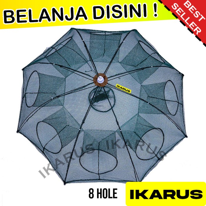 IKARUS JARING IKAN 8 LUBANG / BUBU IKAN / PERANGKAP IKAN 8 HOLE / IKARUS JARING IKAN 8 LUBANG