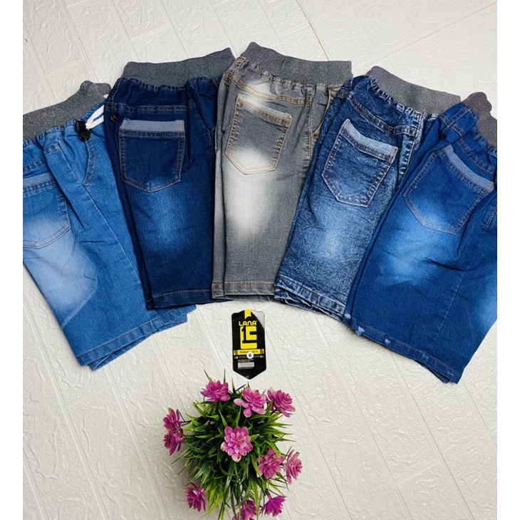 celana jeans pendek anak usia 2-7 tahun kain TEBAL HALUS MELAR