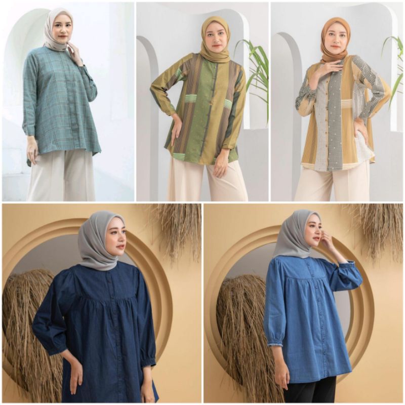 aywa blouse, alika blouse, flanel shirt by heaven lights