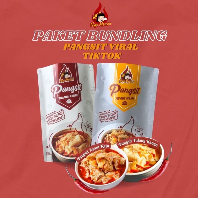 

PAKET BUNDLING PANGSIT TULANG RANGU & PANGSIT AYAM KEJU NYAI MERCON