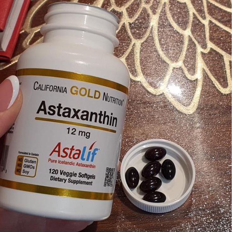 Astaxanthin Astalif 12 mg 120 Veggie Softgels California Gold Nutrition ORI USA