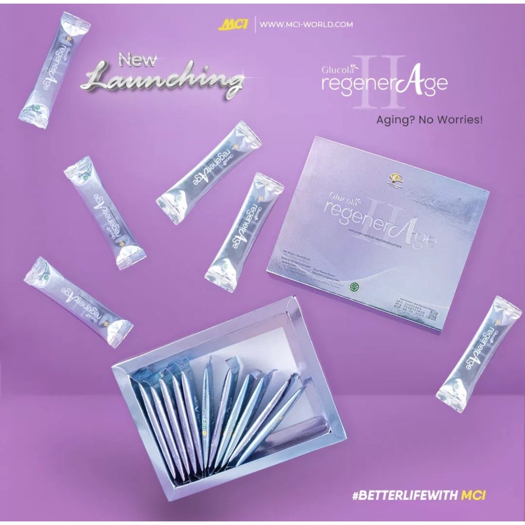 GLUCOLA SAKURA REGENERAGE GOLD MCI ANTI PENUAAN BEBAS ALERGI IKAN
