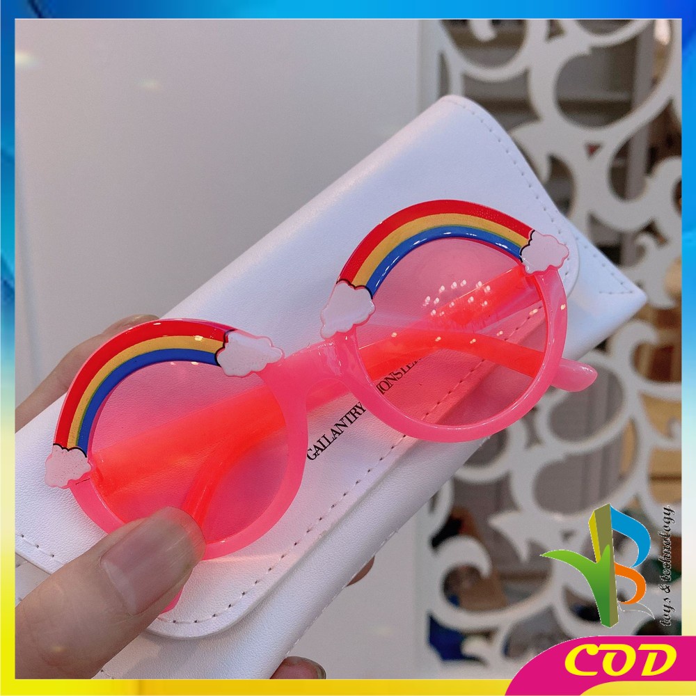 RB-C674 Kacamata Hitam Anak Pelangi Kacamata Unisex Fashion Anak Kaca Mata Kids Sunglasses / Kacamata Anak Warna Rainbow Import