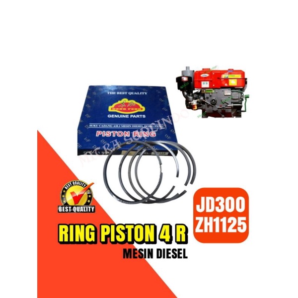 JD300-ZH1125 Ring piston 4R untuk mesin diesel 30PK