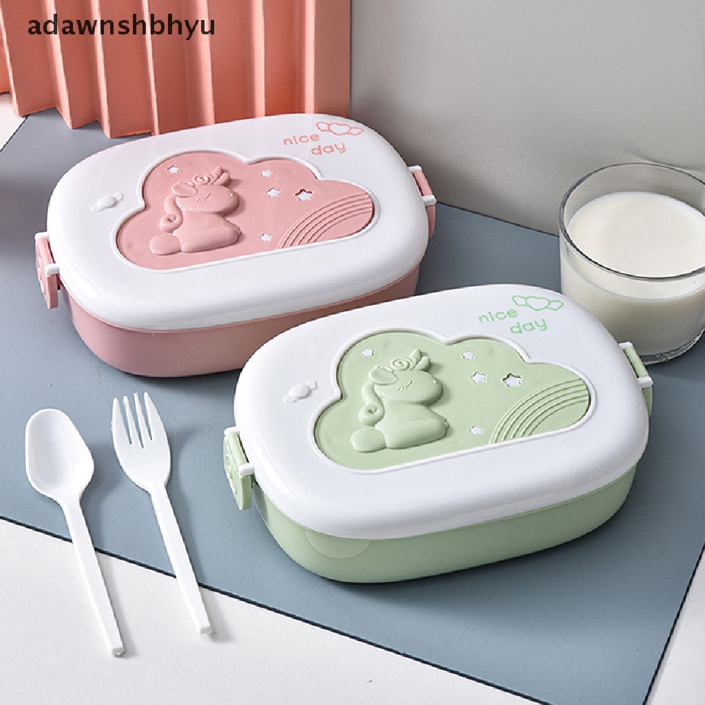 Adawnshbhyu Kotak Makan Anak Portable Dengan Kompartemen Food Container Piknik Bento Food Box ID