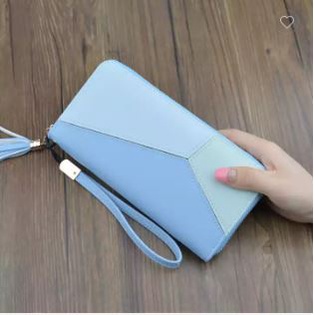 ( GS ) DOMPET WANITA/ DOMPET PANJANG 3 KOMBINASI WARNA