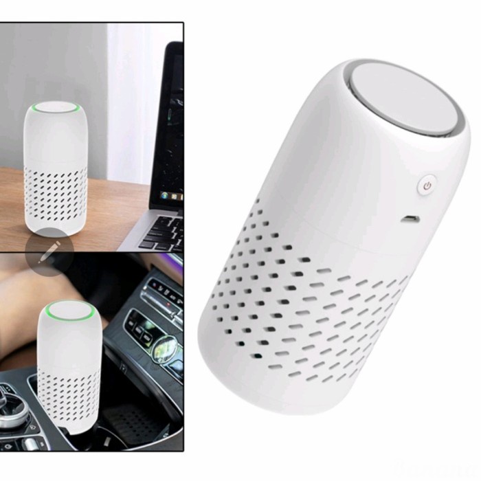 Air Purifier Ionizer Mini Portable Dengan Filter Hepa Mobil/Ruangan