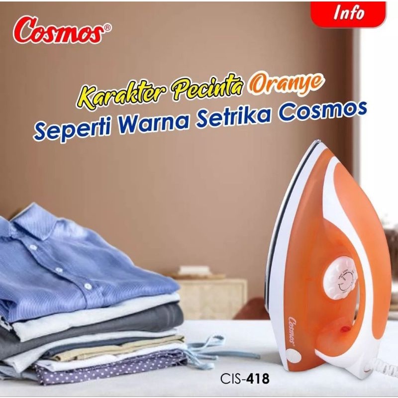 COSMOS SETRIKA CIS 418 / CIS-418 / CIS418 (400W) GARANSI RESMI