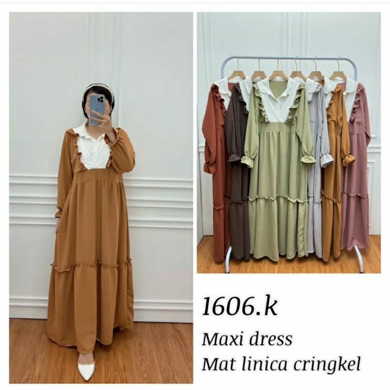 Gamis Mooza dress cringkle