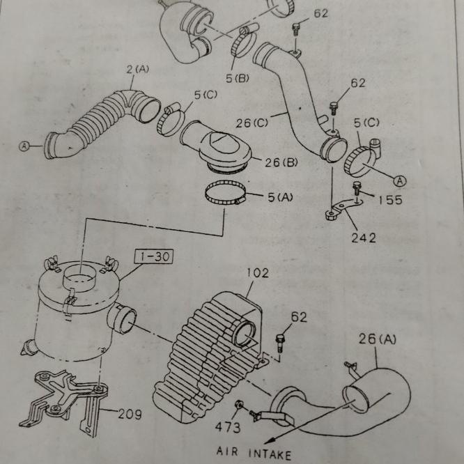 Selang Hawa Isuzu Panther Turbo / Selang S Isuzu Panther Turbo
