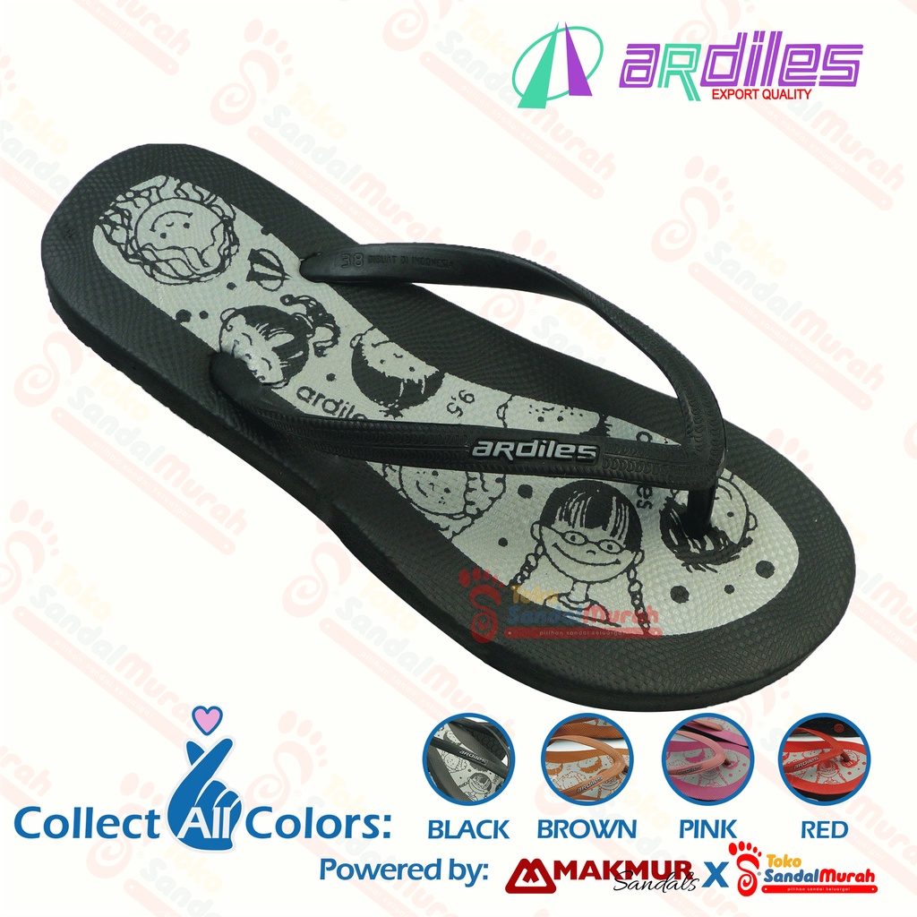 Toko Sendal Murah - Sandal Jepit Karet Wanita / Sandal Jepit Motif Karakter / Sandal Jepit Murah / Sandal Jepit Empuk Nyaman [Toko Sendal Murah LDS 08 Ardiles Cici]