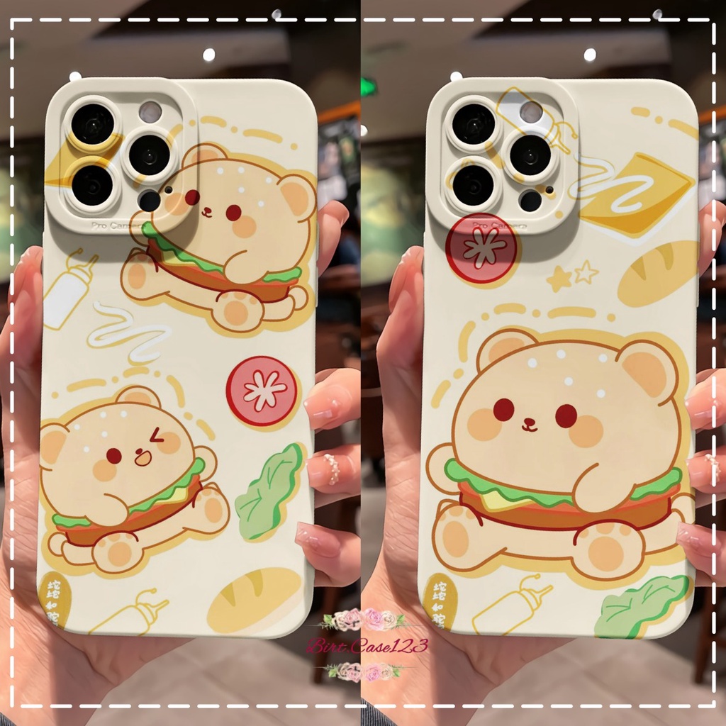 CUSTOM CASE SOFTCASE SILIKON PROCAMERA BURGER CUSTOM OPPO REALME VIVO XIAOMI SAMSUNG INFINIX IPHONE FOR ALL TYPE BC6852