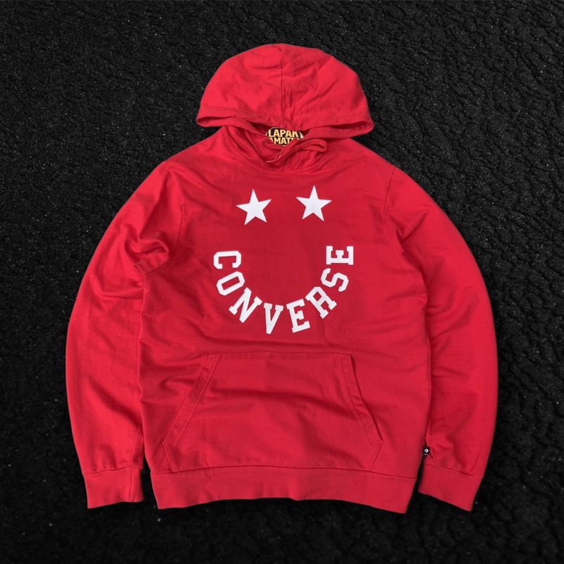 hoodie converse smile red second original
