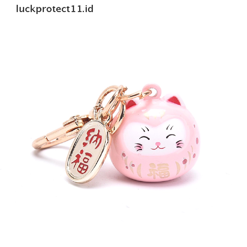 /Fashion Hot// Fashion// Jepang Lucu Lucky Cat Gantungan Kunci Tas Mobil Decor Air Suara Bell Tergantung Pesona.