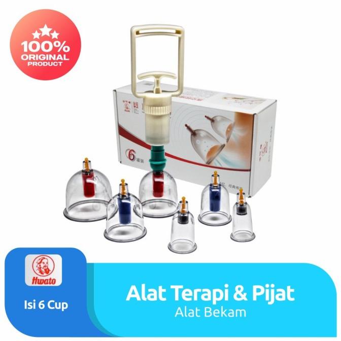 Kop Angin Hwato / Alat Bekam Hwato isi 6