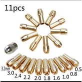 kepala bor mini chuck collet mini drill set 11 pcs