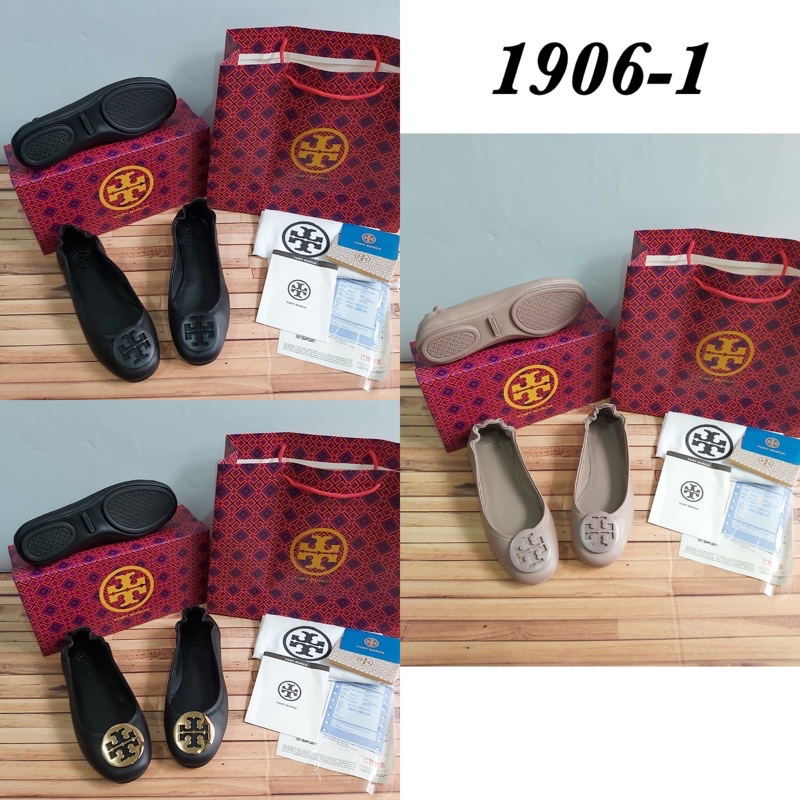 TERMURAH Sepatu Tory Burch 1906-1 Mirror Fullset Flat Premium / Tory Flat / Sepatu Branded / Sepatu 