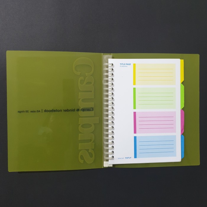 

MAP BINDER A5 BUKU KAMPUS RING NOTE