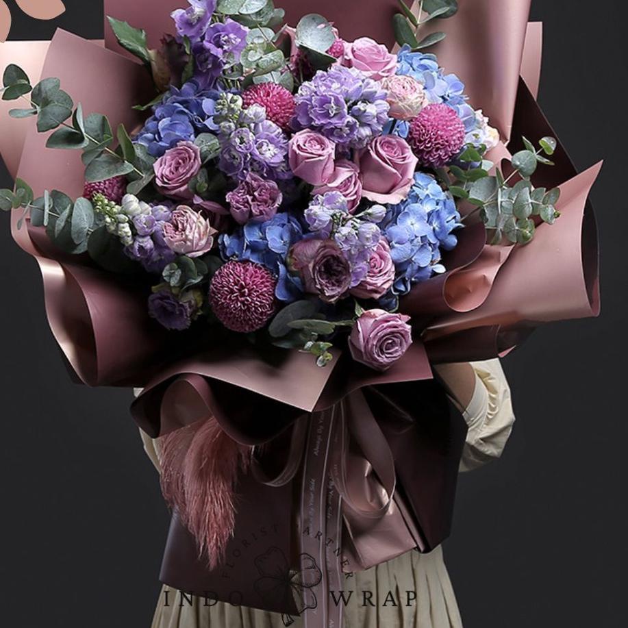 

Koleksi Terbaru [20 LEMBAR] KERTAS FLOWER WRAPPING BI COLOR ROSEGOLD CELLOPHANE KERTAS BUKET BUNGA HAND BOUQUET RT4~