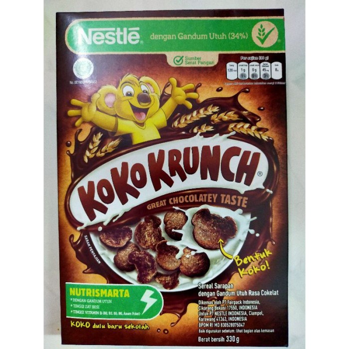 

Nestle Koko Krunch / Sereal Gandum Rasa Coklat 170 Gr