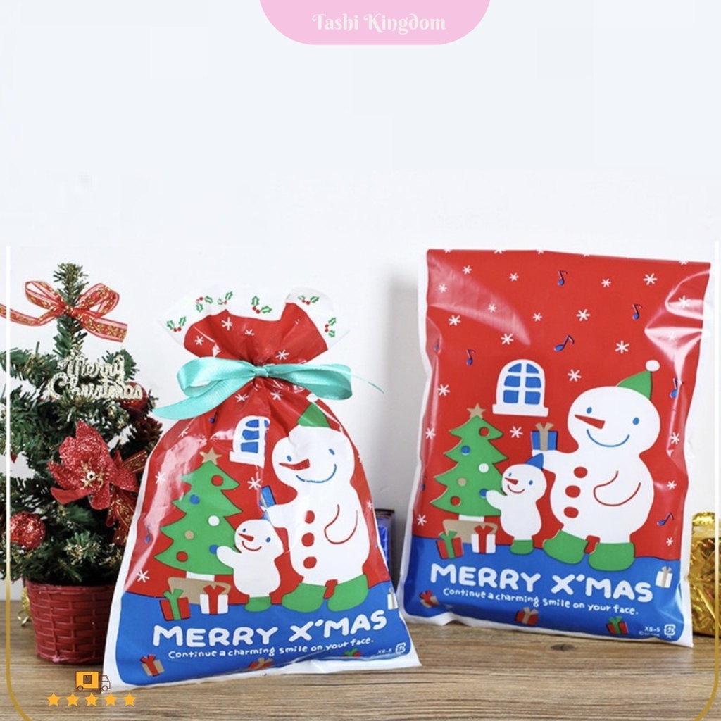 

Kantong plastik edisi natal / kantong bingkisan christmas , plastik bingkisan natal / plastik packing natal ( isi 3 )