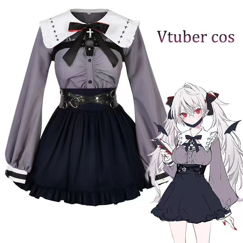 Vtuber Kuzuha Sanya Cosplay Costume Women Dress Outfits Halloween Carnival Suit
