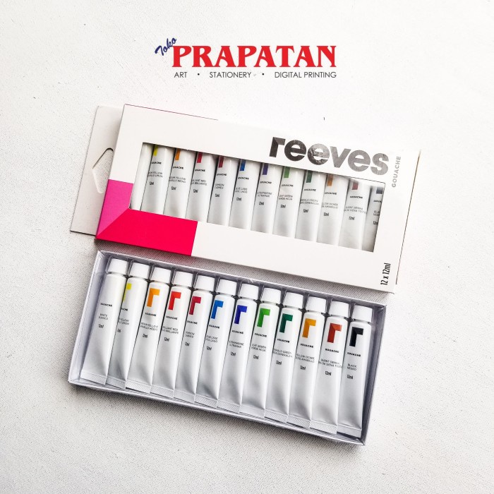 GOUACHE REEVES SET 12 WARNA