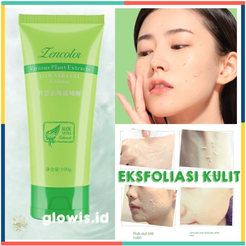 Exfoliating Aloe Vera Centella Asiatica Peeling Gel Eksfoliasi Wajah Kulit 60g XX071