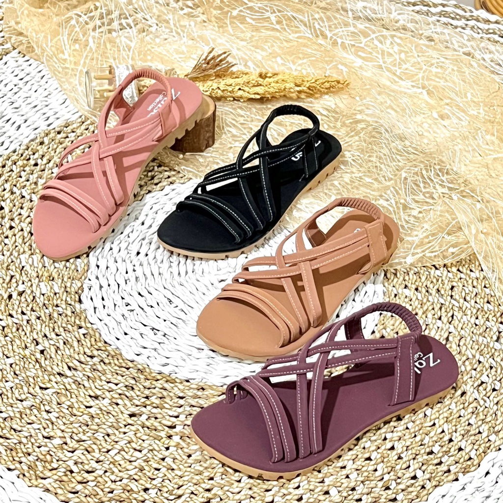 Sandal Flat MORIS Sol Tebal Wanita SBB 03