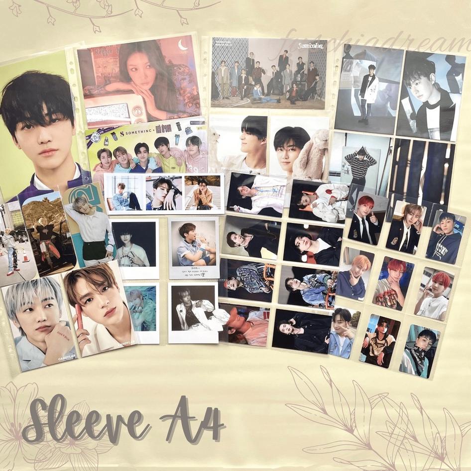 

[P-1]8 ✔] Sleeve Pocket A4 1P/2P/3P/4P/5P/6P/8P/9P/10P/12P/20P for Photocard Postcard KPOP-murah