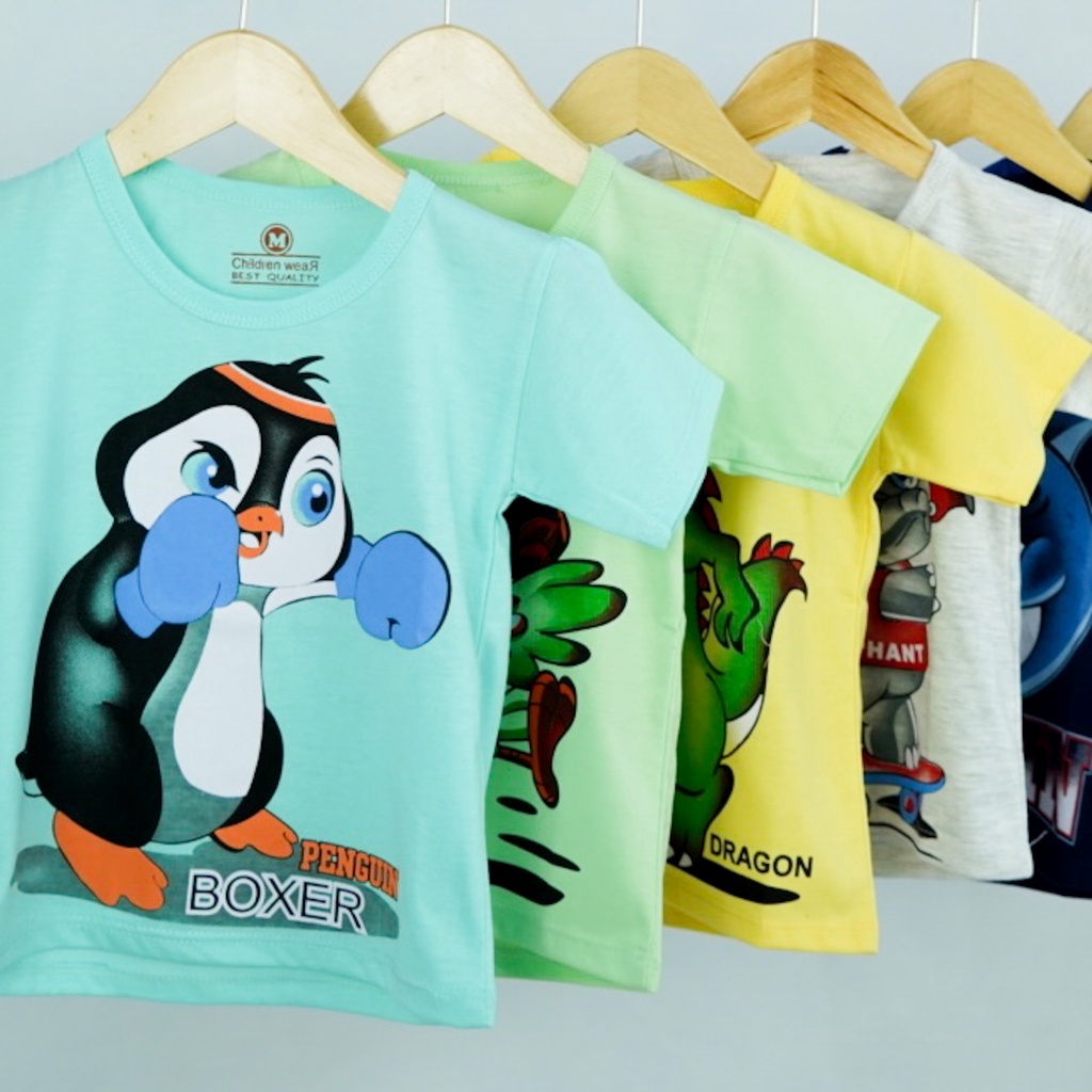 KAOS ANAK COWOK/UNISEX 1-8 TAHUN - NEW ANIMALS LEGEND