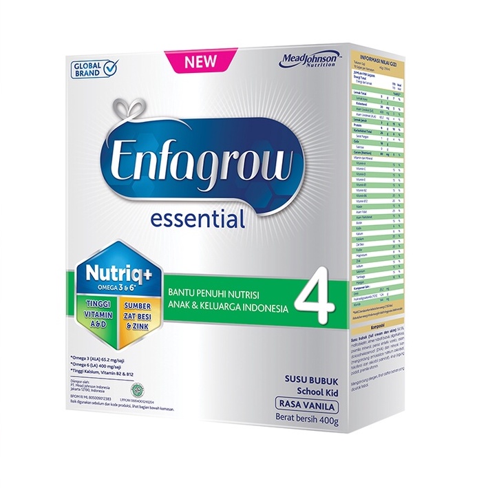 

Enfagrow Essential 4 Vanila 400gr / Toko Susu Lengkap Murah